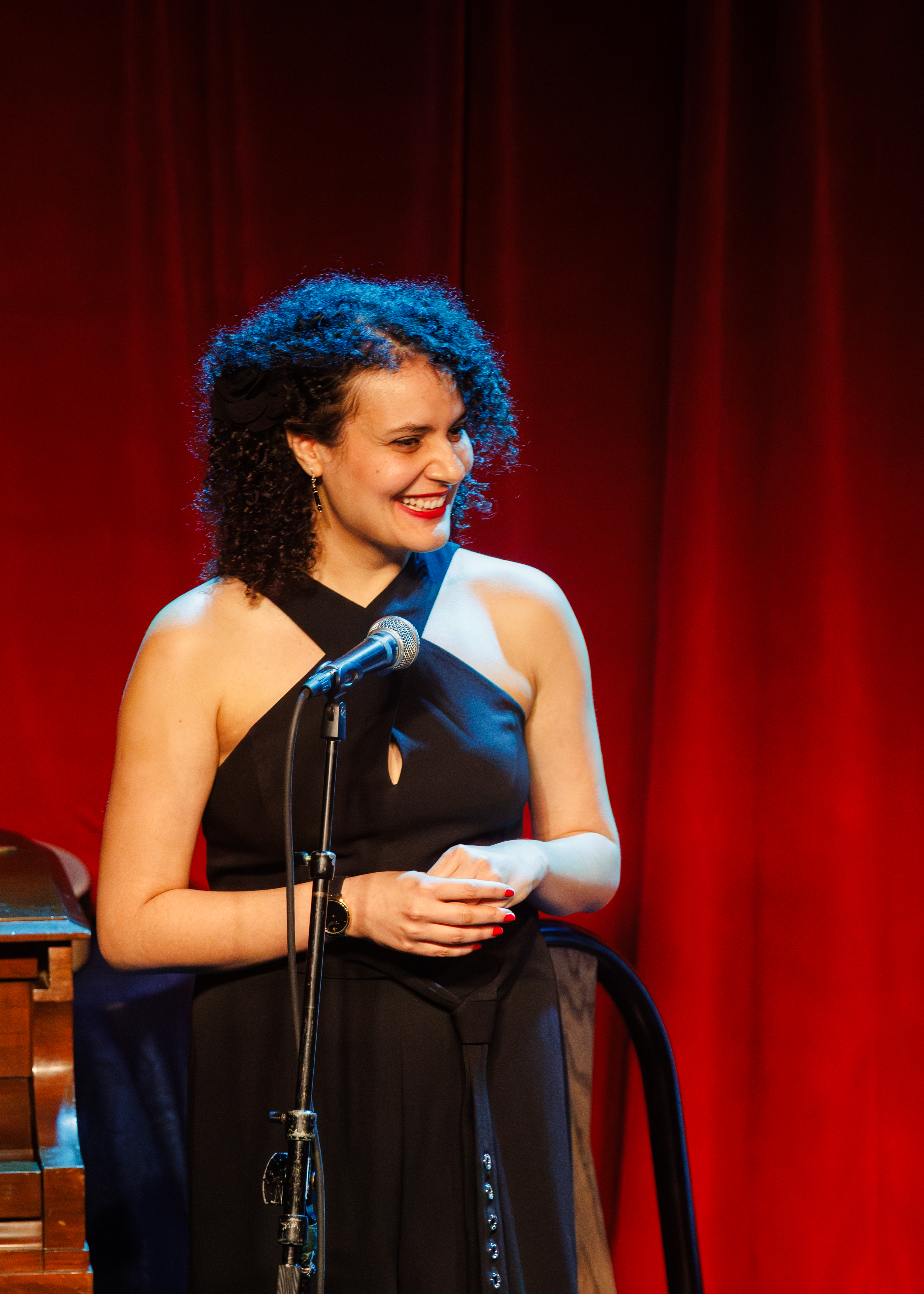 Delaram Amiri performing at Black and Tan Hall